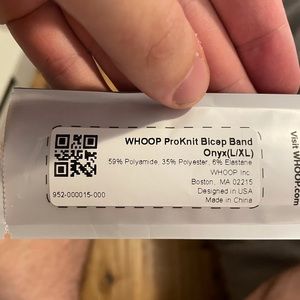WHOOP Proknit bicep band (L/XL) never used